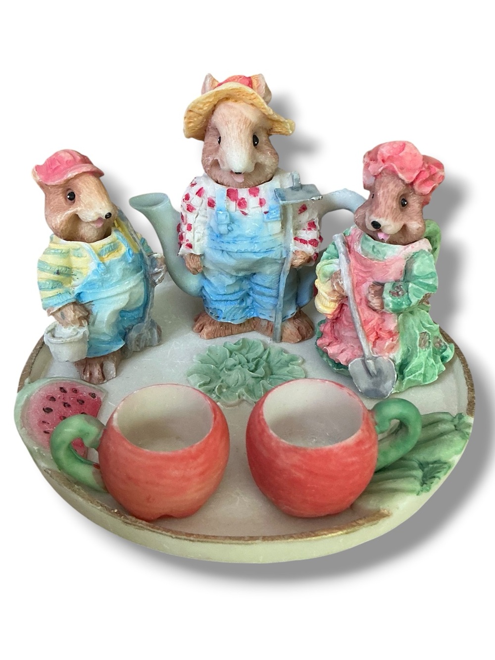 Whimsical Rabbit Mouse Mini Tea Set - Picture 2 of 7